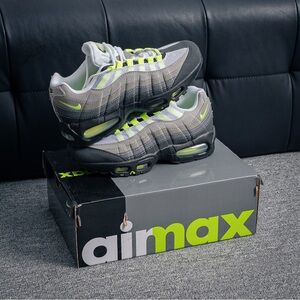 Nike Air Max 95 Gray with Neon Accents